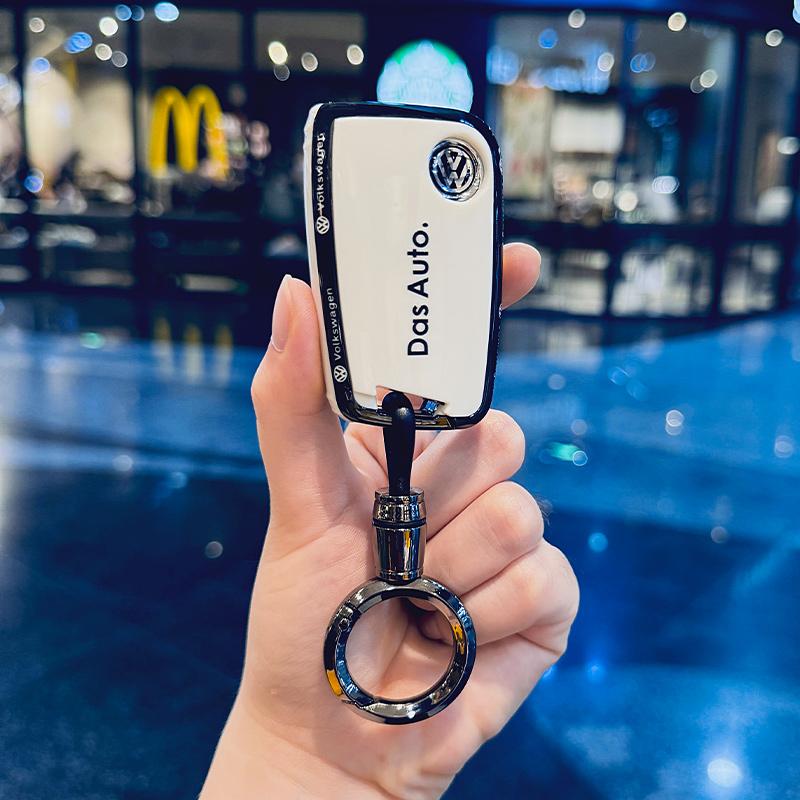 Fashion TPU Car Remote Key Case Full Cover Shell Fob For Volkswagen VW Tiguan MK2 Magotan Passat B8 CC Auto Keychain Accessories RD3