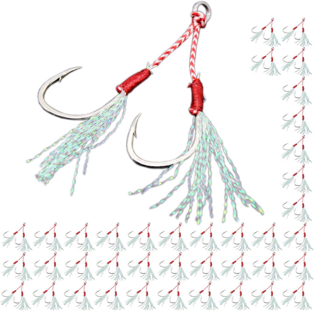 nullie Double Assist Hook Tinsel Jigging Needle Width Approximately 1.5cm