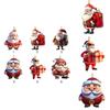 Christmas Themed Santa Claus Pattern Acrylic Pendant For Auto Interior Decor