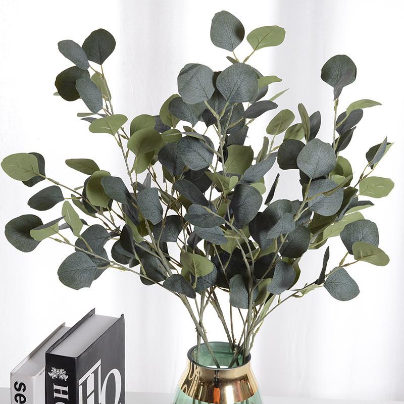 Artificial Leaves Eucalyptus Robusta Smith For Wedding Party Decor