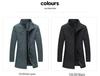 Men's High-End Business Casual Stand-Up Collar Windbreaker Jacket