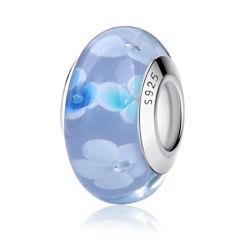 Copper Murano Glass Charms Fit Original Bracelets Round Murano Glass Charms Beads Diy Women Jewelry Gifts For Women