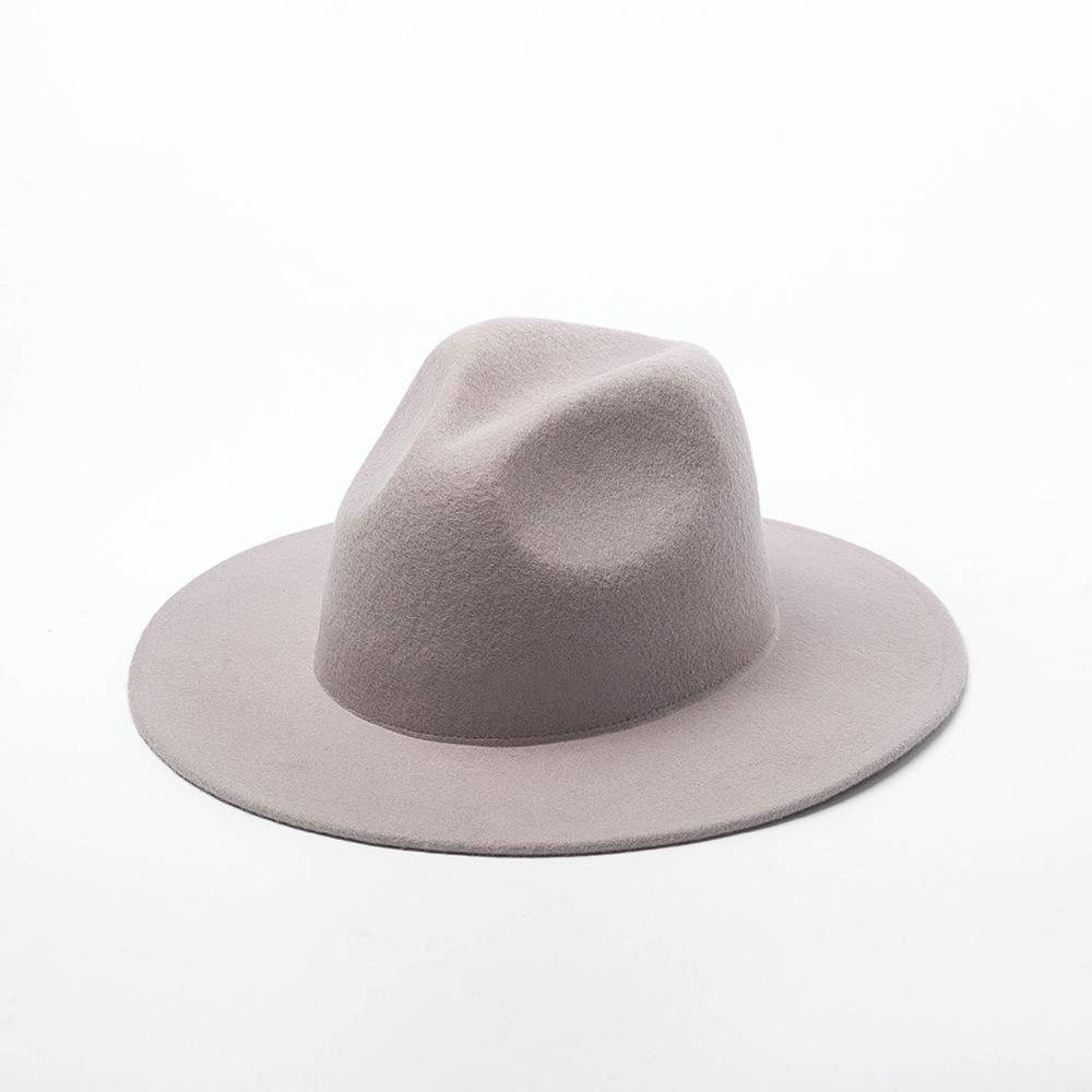 Autumn and winter new multi-color decorative with delicate wool jazz top hat casual fashion felt jazz hat