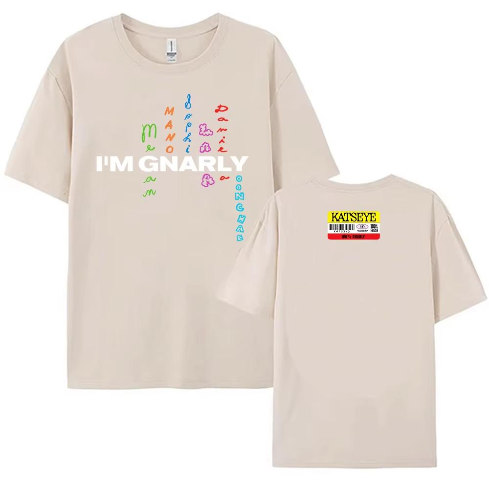 

Katseye I m Gnarly T-shirt Korean Girls Band Printing Tshirt Camiseta Cotton Short Sleeve Female T Shirt Summer Casual Women Tee 4XL