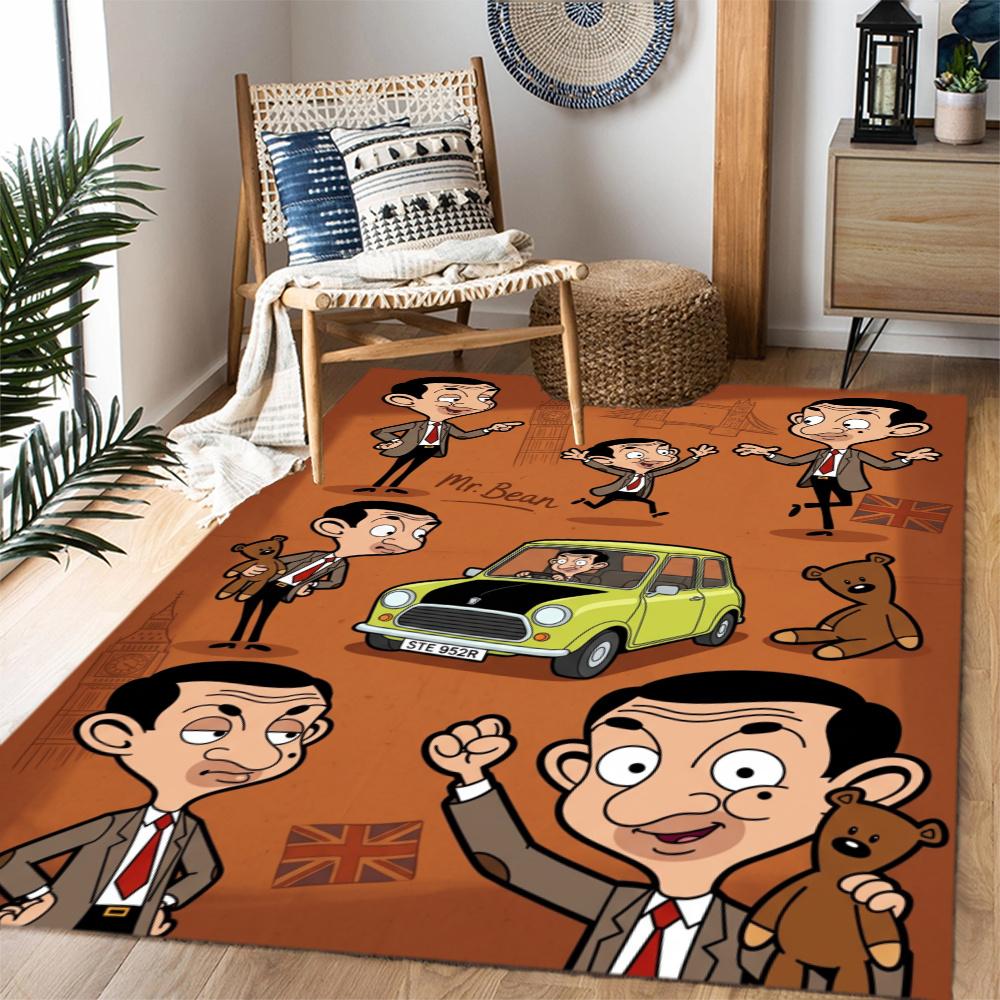 Mr Bean London Trip Carpet Design For Entryway Living Rooms Hallway Study Room Antislip Carpet Decorate Offices Spiritual Gift