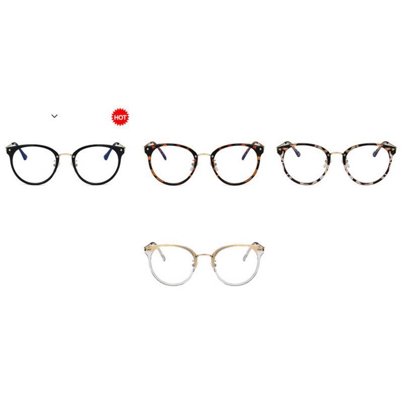 Trendy Minail Round Eyeglass Frames With Prescription Lens Short Sight Eyewear 0 -0.5 -1 -1.25 -1.5 -1.75 -2.0 To -6