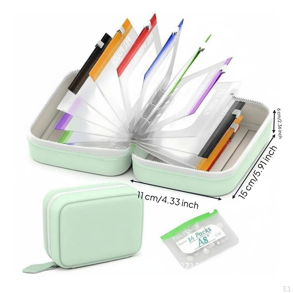 Silicone Storage Pouch FoodGrade Zippered Molded Compact Organizer Green