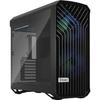 Caixa de PC - FRACTAL DESIGN - Torrent Preto RGB TG Tom Claro - SSI-CEB - Fluxo de ar otimizado com 5 ventoinhas ARGB (FD-C-TOR1A-04)