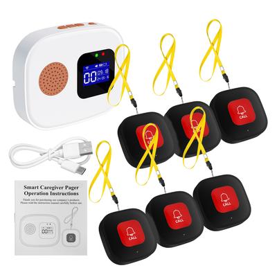 WiFi Wireless Caregiver Pager with Call Buttons for Elderly Monitoring APP Remote Control Nurse