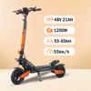 G2 MAX 1200W 48V 21ah 55 KM/H elektrische step, opvouwbaar, met zadel, voor stads- en off-road gebruik E Scooter