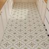 Kitchen Floor Mat Waterproof Oil-proof Foot Mats Pvc Leather Non-slip Carpet Long Rug Spring Retro Style  Home Decoration Rugs