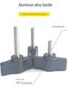 304 Stainless Steel M4 T-Handle Knob Screw with Aluminum Alloy and Slotted Hand-Tightening Design