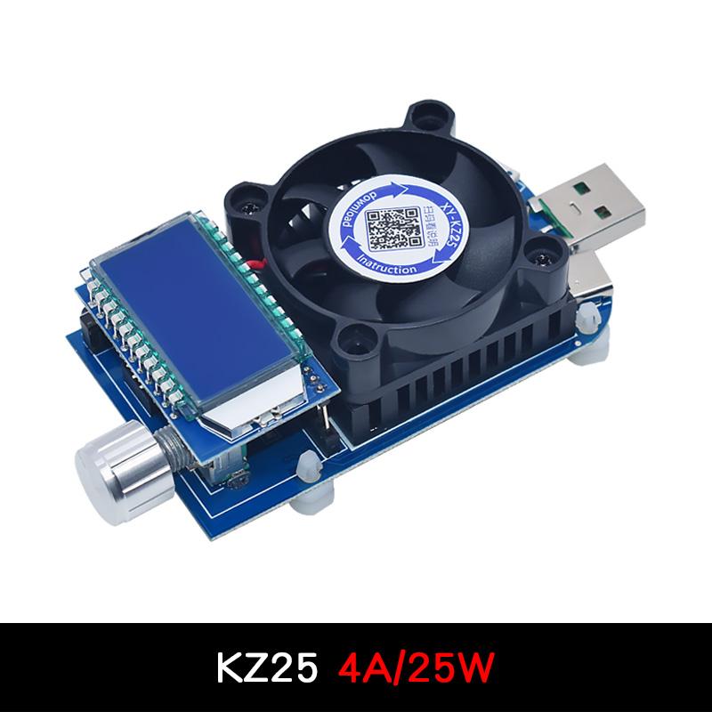 LIZAO KZ35 KZ25 Electronic Load Tester, Adjustable Constant Current Aging Resistor for QC2.0 QC3.0 Power Bank Test