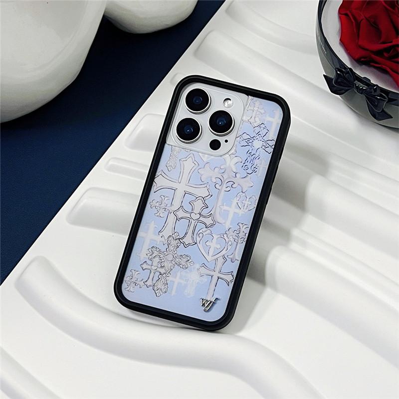 Wildflower Ice Skates Phone Case for iPhone 16pro 12 13 14 15 16 Pro Max Plus 17pro Max Colorful Butterfly Punk Girl Back Cover