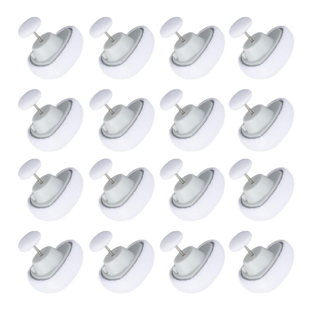 16 Pieces Quilt Fixing Clips Heart Shape Removable Comforter Fastener Duvet Blanket Bedding Holder Pins for Home Use