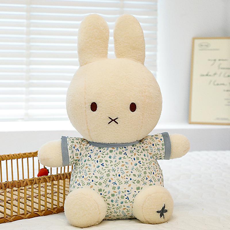 White Rabbit Doll Pajamas Miffy Rabbit Doll Cute Doll Birthday Gift Ornament Decoration