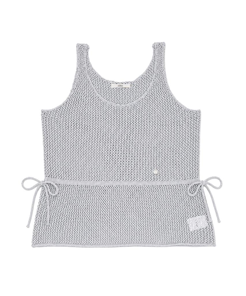 CLO'ET Mesh Crochet Knit Vest + 3 Colors