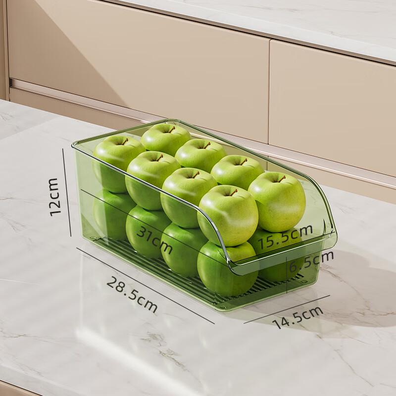ZISIZ Transparent Plastic Drainable Egg Storage Box