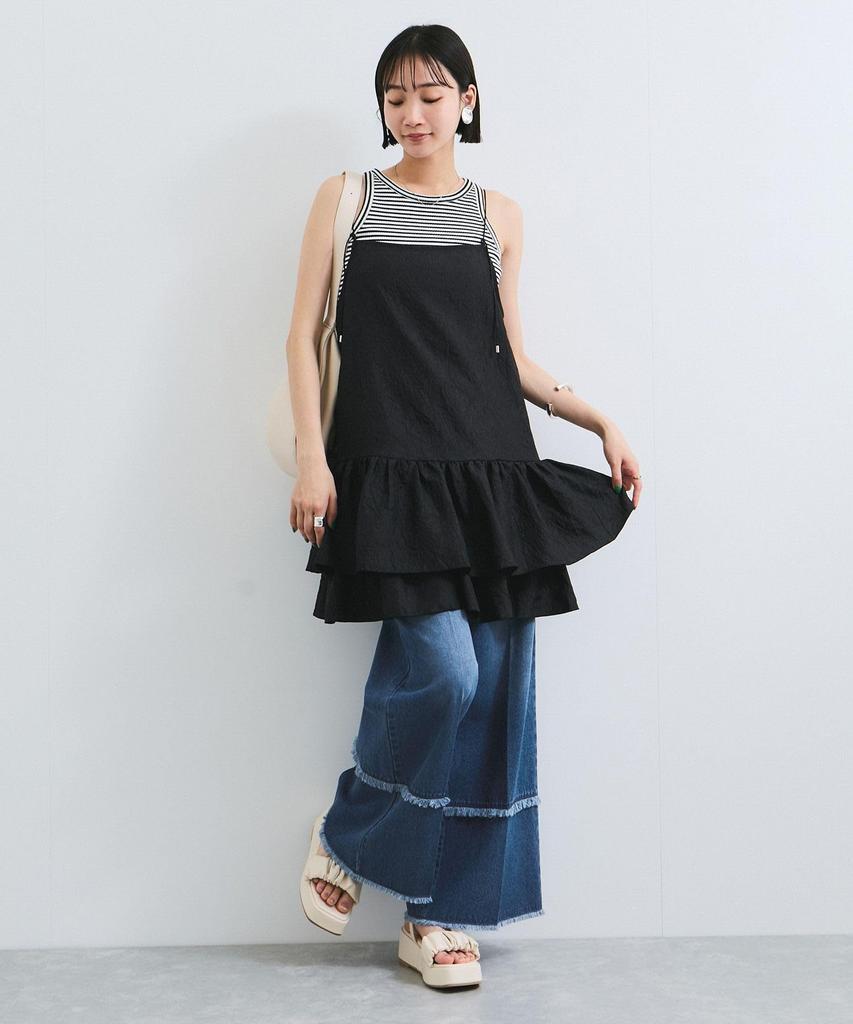 Fringe Flare Denim Blue S [BIS] (45)