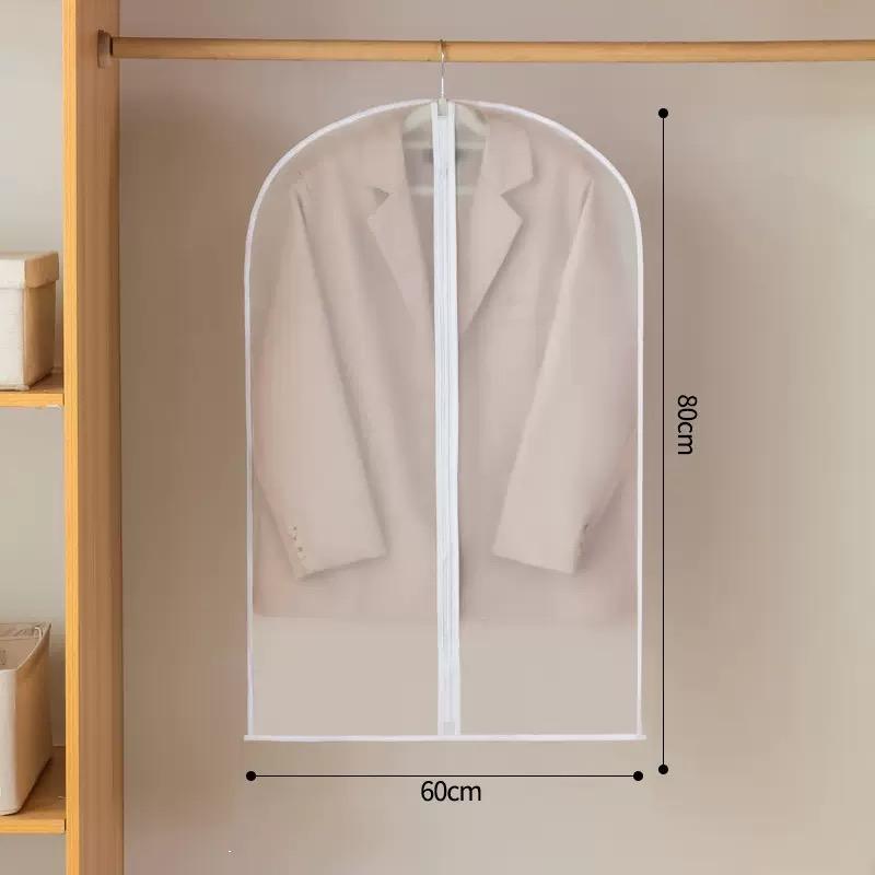 1/5/10PCS Clothes Dust Cover Transparent Thickened Washable Dust Bag Household Dust Cover Coat Suit Cover Hanging Clothes Bag