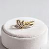Heart Shaped Double-Layer Color Blocked Rings for Women Men Sweet Romantic Lovers Rings Set Engagement Jewelry Gifts Accessories