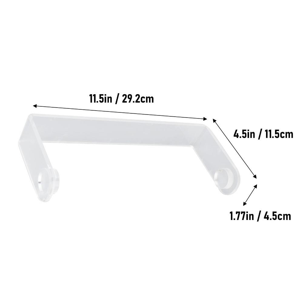 Self Adhesive Paper Towel Holder under Cabinet Acrylic Paper Towel Rack  Home Office белый