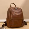 2025 Women's Vintage Soft Leather Tassel Backpack – Spacious, Stylish, and Versatile for Commute