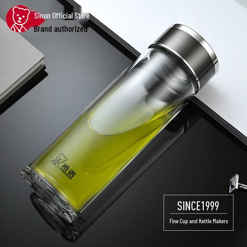 Xinuo Single Wall Borosilicate Glass Tea Bottle