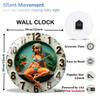 Grand Entryway 12 Inch Round Wall Clock Making a Strong and Welcoming Visual Statement