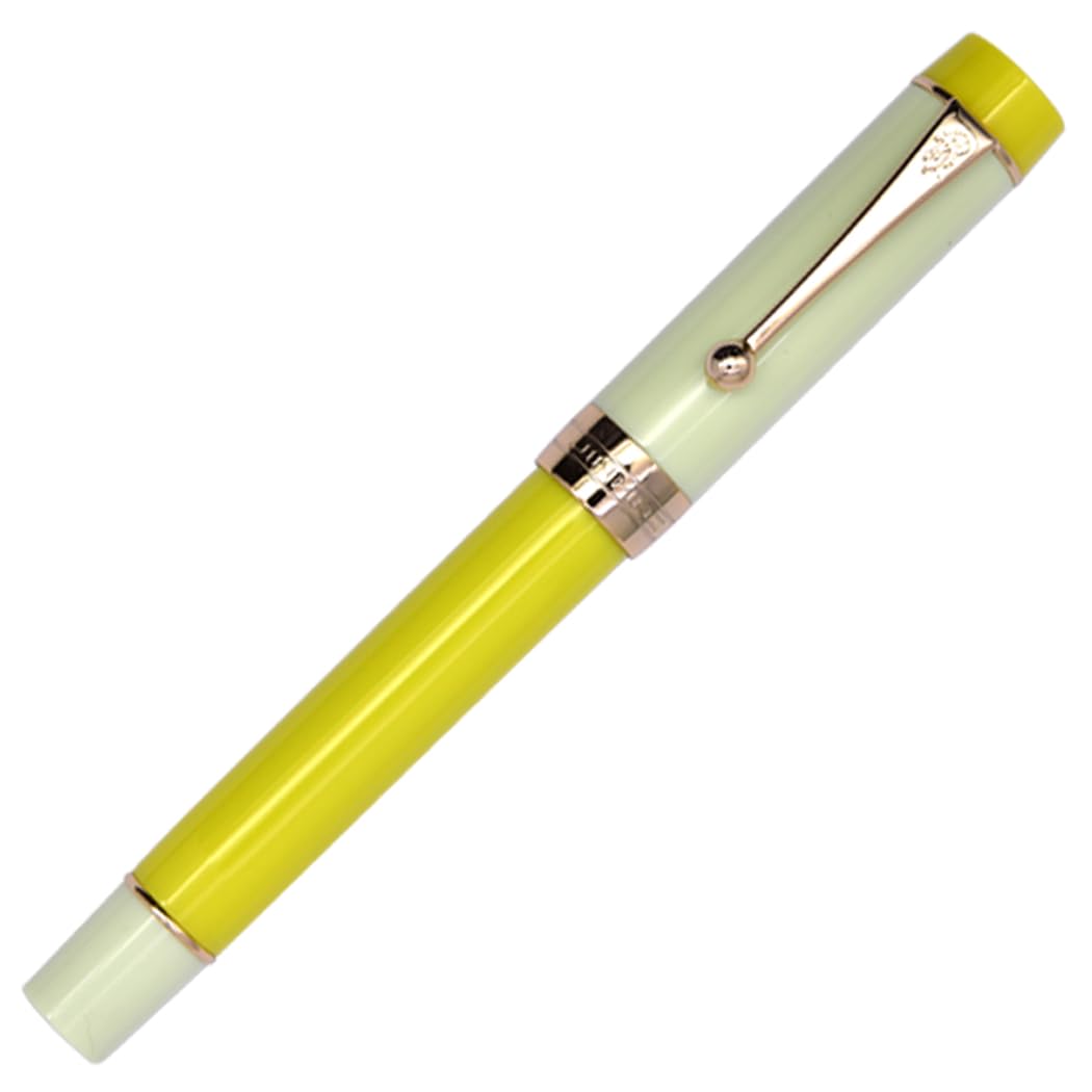 Lanvi Jinhao 100 Fountain Medium Ball Yellow Pen, Nib, Clip,