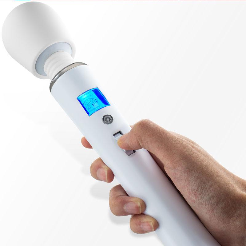 Silicone LCD Big Vibrator AV Magic Wand for Women Clitoris Stimulator Sex Toy for Couples Female Vagina Vibrating Masturbator