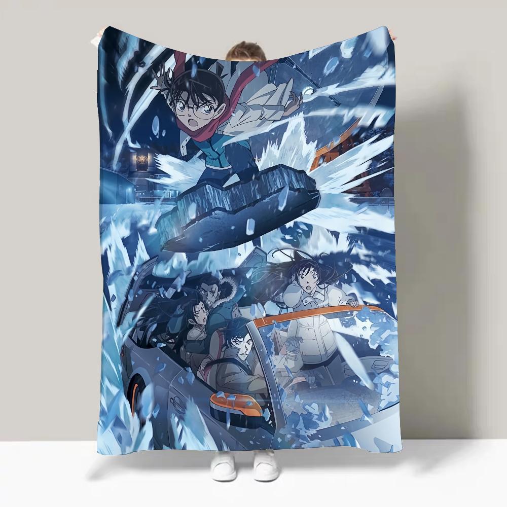 Detective Conan One-eyed Flashback Blanket Design Lightweight For Dorms, Naps, Living Room, Office,Sofa,All-Season