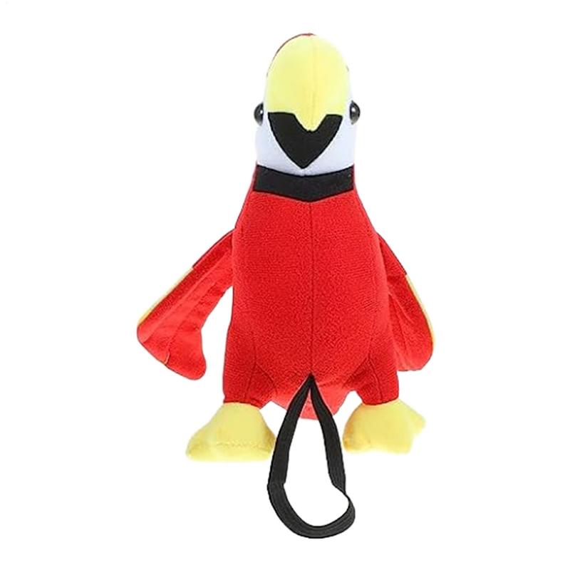 Plush Pirate Parrot Halloween Party Props Pirate Role Playing Toys Stuffed Parrot Doll Plush Ornament Bird Child Toys Birthday