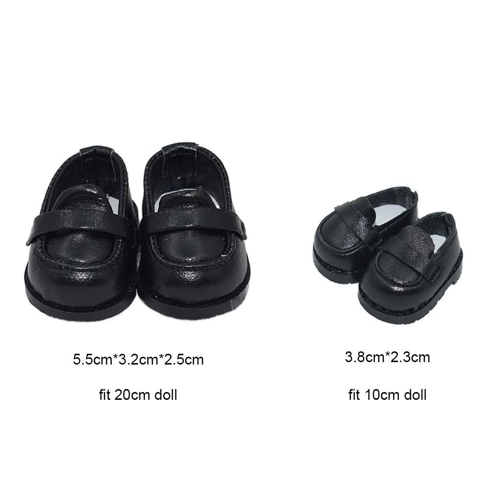 PU Leather Doll Shoes Multicolor Mini Academic Style Shoes  10/20cm Cotton Stuffed Doll