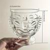 1pc Tiki Cocktail Glass Clear Wine Glass Creative Champagne Glasses Drinking Cups For Bar Pub Club Restaurant Home Use Drinkware (No Straw)