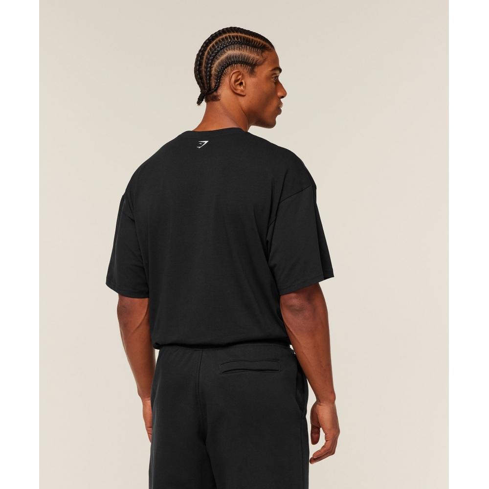 Gymshark Heavy DuTy Bro Graphic T shirT Gs Black A4c8i Bb2j