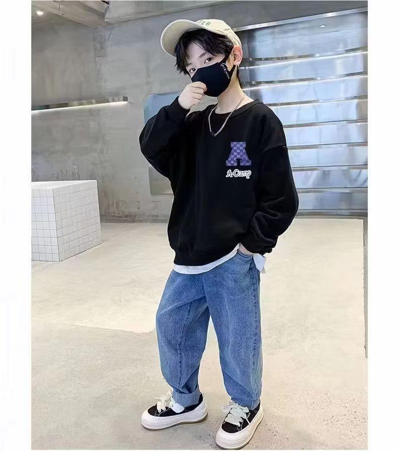 Boys' Trendy Sweatshirt - Autumn/Winter 2023 Casual Fashion Top