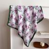 Spring and Autumn New 71cm Small Square Scarf Simulation Silk Scarf Headscarf Flower Printing Neck Protection Scarf Professional Scarf Scarf Scarf