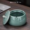 Ceramic Anti Fly Ash Ashtray, Ashtray with Lid Office Ashtray, Chinese Style Ashtrays, Home Decoration, Household Merchandises