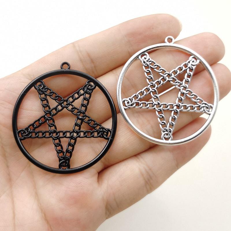 

Zinc Alloy Gothic Geometric Star Pendant for DIY Jewelry