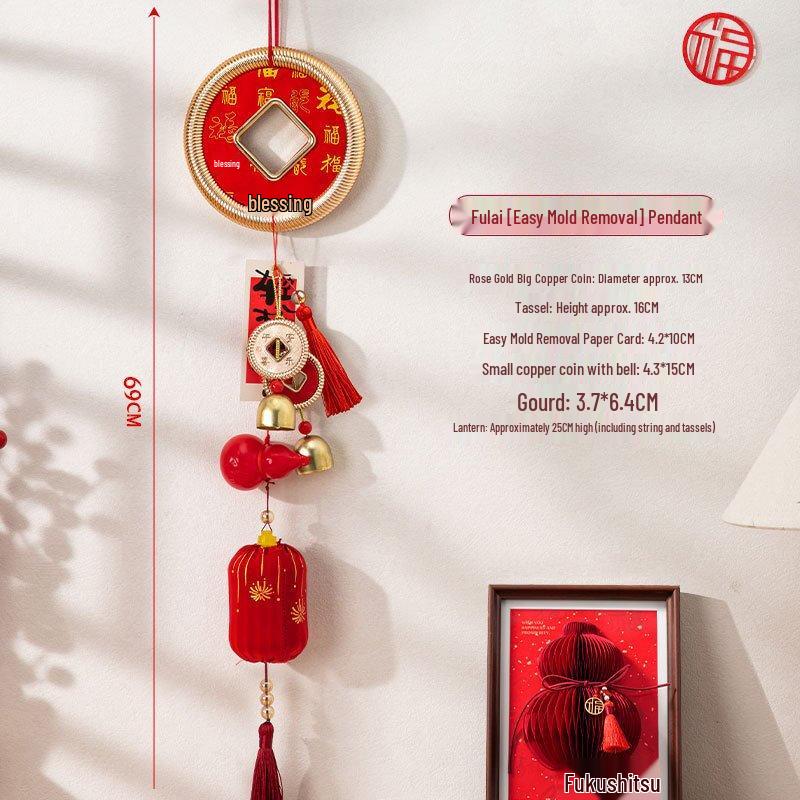 

Набор подвесок-монет из меди на удачу