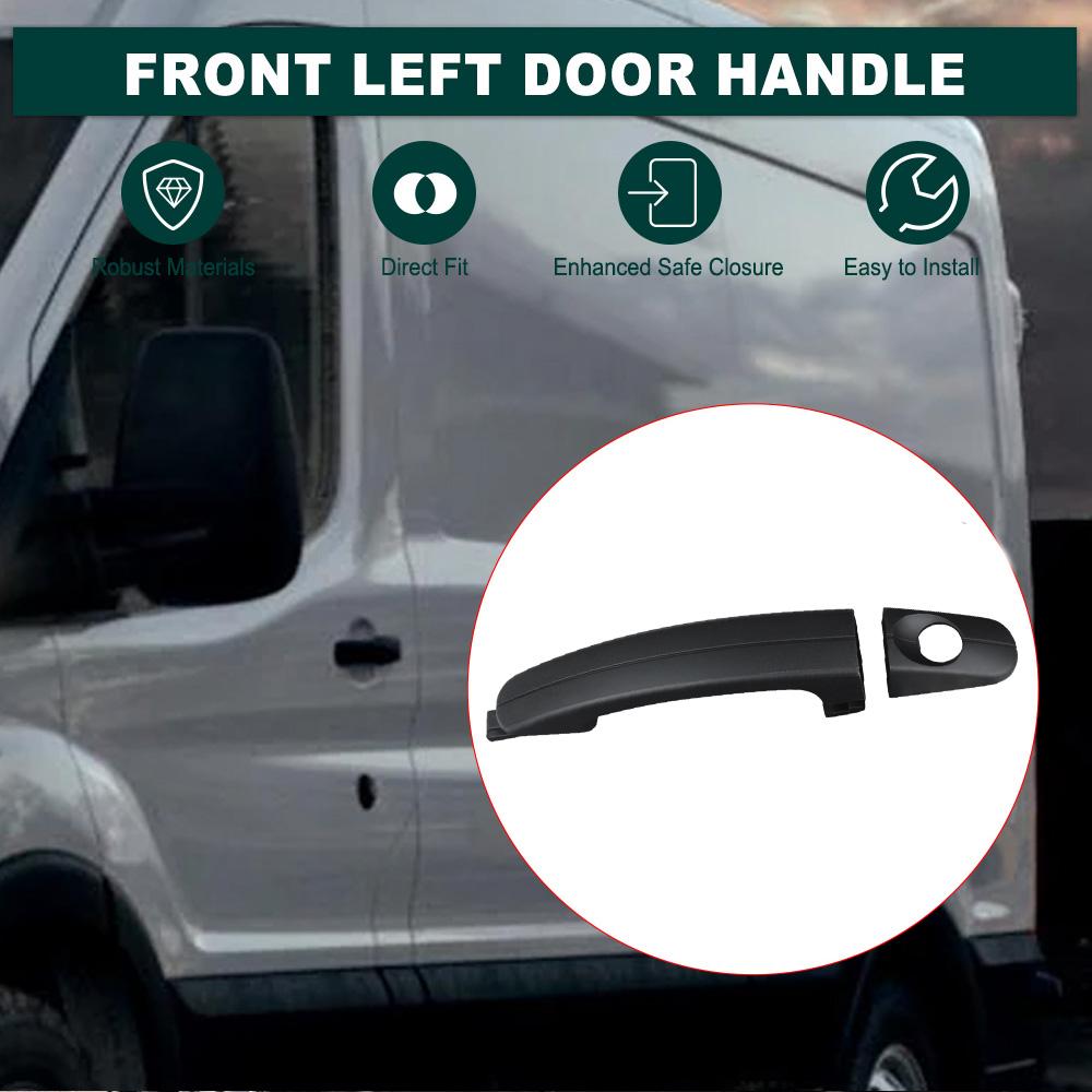 Exterior Sliding Door Handle Front Rear Left Right For Ford Transit 2015- Matte Black Outside Door Handle 1838739 1769292
