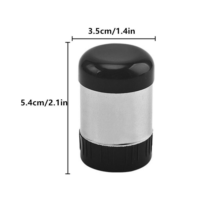 Stainless Steel 5-Hole Salt Shaker Portable Mini Seasoning Bottle With Dust Cover Small Pepper Bottle Condiment Jar Kitchen Tool