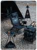 Mountain Fun Hexagonal Camping Table: Portable with 19 Lights, Lifting Storage Rack, and Detachable Aluminum Alloy Design.