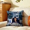 K-Kendrick L-Lamar E-Eilishwith S-Sza Cushion Cover Silky Short Plush With Invisible Zipper Dustproof Sofa Pillow For Decor