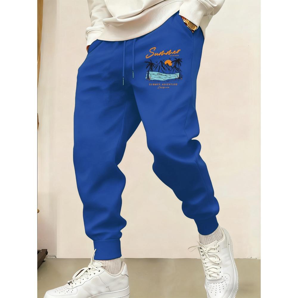 Summer Set Off Again California Prints Mans Sweatpants Comfy Long Pants Sports Basic Trousers Soft Elastic Waist Pant