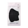 PASTEL MASK Fabric 3D Three-Layer Structure 3 Pieces Black Smaller Size