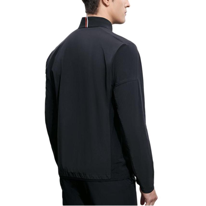 FILA Solid Color Stand Collar Golf Jacket Men Jackets Deep-Black A11M345502FBK