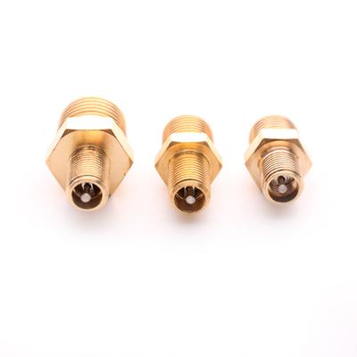 2Pcs M10/1/8''/1/4'' Npt Mpt Messing Luft Kompressor Tank Füllen Ventil Doppel Kopf