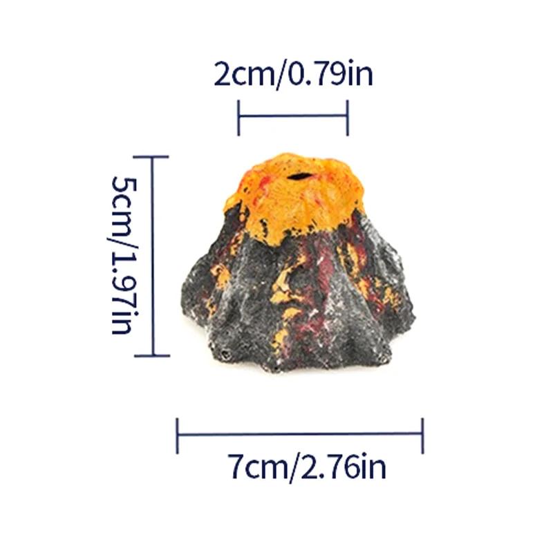 Volcanic Aquarium Stone For Decoration, Bubble Aerator For Precious Fish, ABS Volcanic Motor With Aeration Stone, 1 Piece